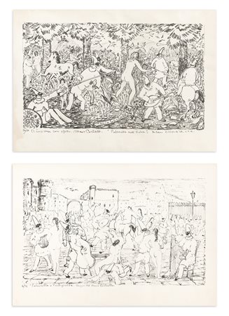 MARIO CORTIELLO (1907-1982) - Lotto unico composto da 2 opere grafiche