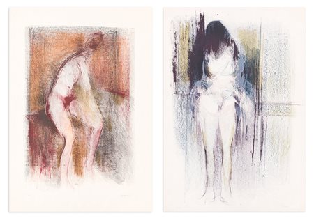 GIUSEPPE AJMONE (1923-2005) - Lotto unico composto da 2 opere grafiche