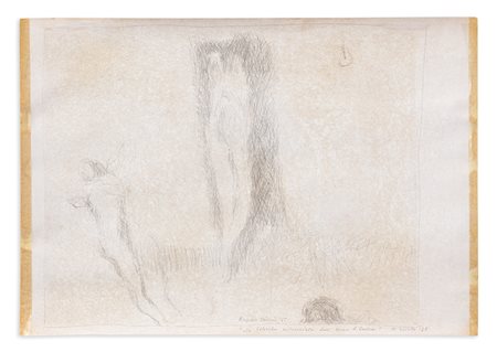 RUGGERO SAVINIO (1934) - La Colomba minacciata dall'uomo d'Ombra, 1965