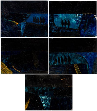 GIORGIO MERCURI (1962) - Lotto unico composto da 5 opere