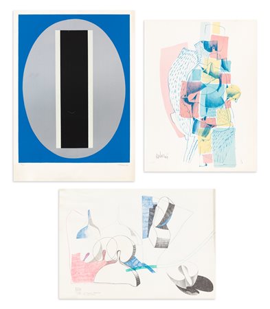 AUTORI VARI (AULESTIA, MAZZON E BENEVELLI) - Lotto unico di 3 opere grafiche