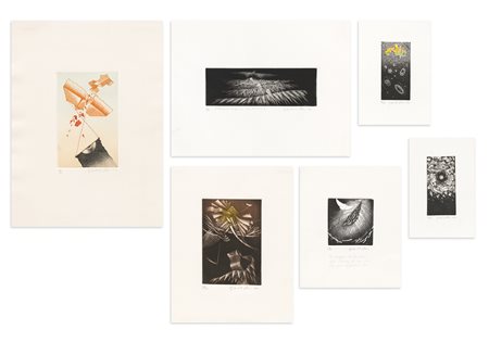 GIANCARLO POZZI (1938) - Lotto unico compost da 6 incisioni