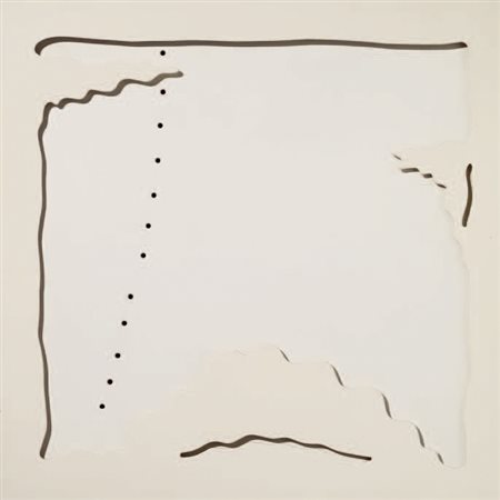 LUCIO FONTANA (1899-1968) Lotto di due opere: a) Concetto Spaziale - Teatrino...