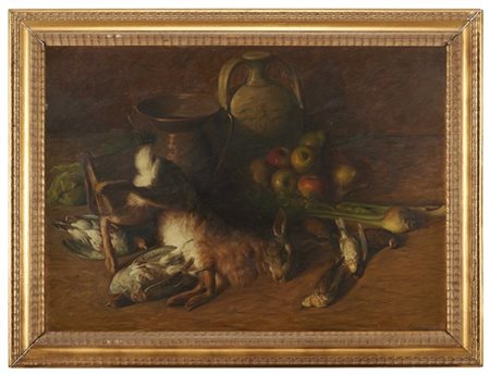 Bruno Semprebon "Composizione con vasi e cacciagione" e "Composizione con frutta