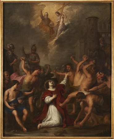 Vincent Malò Lapidazione di Santo Stefano
Olio su tela, cm 143x115
In cornice

B