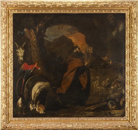Maestro genovese della fine del secolo XVII  Sacrificio di Noè