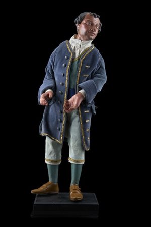 Arte dell'Italia meridionale, fine del secolo XIX. Scultura da presepe in legno