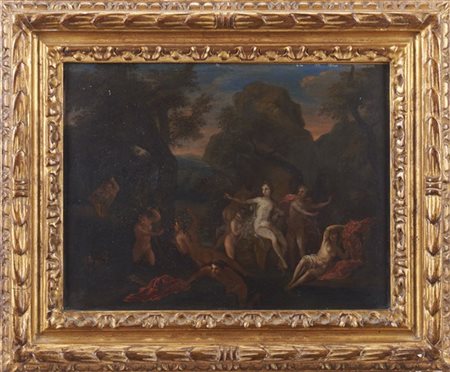 Scuola fiamminga del secolo XVII

Diana e Atteone

Olio su rame, cm 19x25
In co