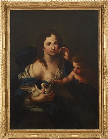 Scuola emiliana del secolo XVIII

Venere amore e colomba
Olio su tela, cm 98x73