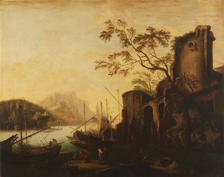 Copia da Salvator Rosa, Scuola della fine del secolo XVII

Marina con pescatori