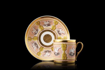 Manifattura di Parigi, secolo XIX. Edmé Alexandre Francisque Rousseau (?) Tazzi