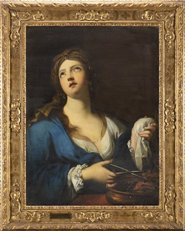 Scuola del secolo XVIII, da Pierre Mignard

Suicidio di Porzia
Olio su tela, cm
