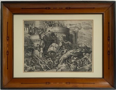 George Pencz (1500-1550) da un'invenzione di Raffaello Sanzio

L'assedio di Car