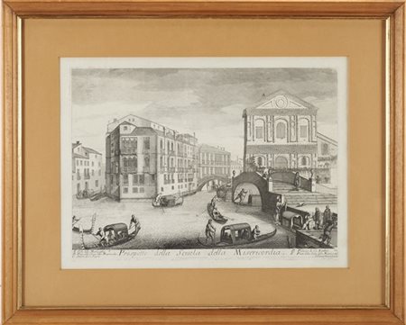 Domenico Lovisa Prospetto della scuola della Misericordia 
tratta da ll Gran Tea