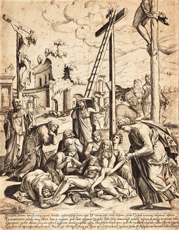 Anonimo del secolo XVI

Deposizione
bulino mm 407x314
(difetti)