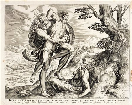 Charles David (1600-1636/38), da invenzione di Frans Floris

Ercole e Anteo (mm