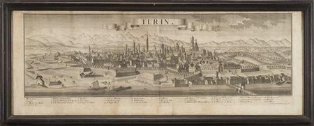 Geremia Wolff Veduta di Torino
Impressa ad Augsburg nel 1731 da Georg Balthasar