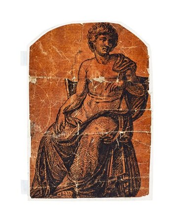 Lotto composto da:

un disegno di artista del secolo XVI, a penna e inchiostro