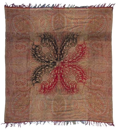 Scialle Kashmir, Inghilterra, seconda metà del secolo XIX. Tessuto in lana con