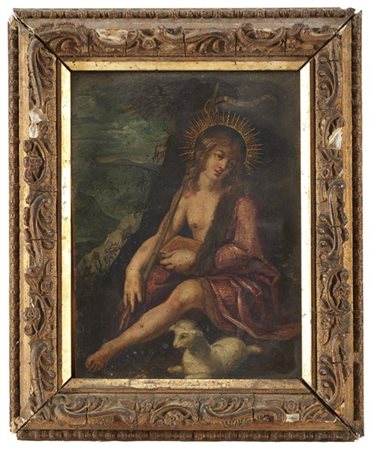 Scuola del secolo XVII

San Giovanni Battista
Olio su rame, cm 18,5x14
In corni