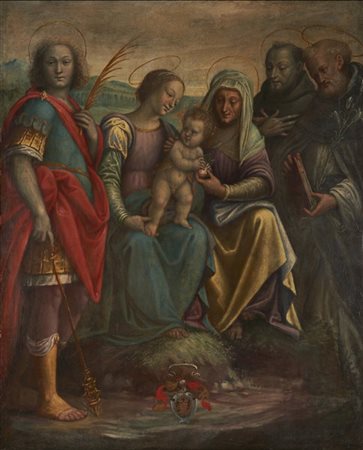 Scuola dell'Italia centrale del secolo XVII

Madonna con Bambino, San Michele a