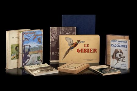 [CACCIA] Lotto composto da 10 opere degli inizi del XX secolo dedicate all'argo