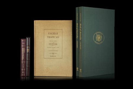 [CACCIA] Lotto di 4 volumi dedicati all'ornitologia: DESCOURTILZ. Uccelli tropi