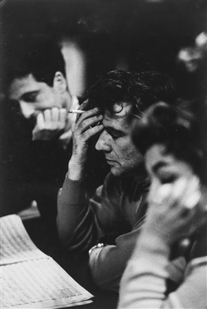 Bruce Davidson (1933)  - Leonard Bernstein, Carneige Hall, NYC (Young People Conference), 1959
