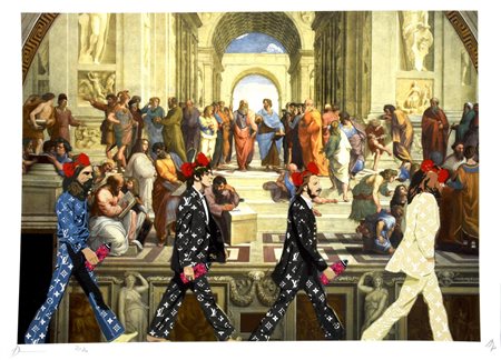 NYC DEATH THE BEATLES LOUIS VUITTON serigrafia, cm 32x45; es. A.P. firma,...