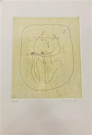 Franco Rognoni SENZA TITOLO acquaforte, cm 29x23,5 su foglio cm 50x35; es....