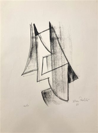 Hans Richter SENZA TITOLO litografia, cm 43x33; es. 34/50 firma, data,...