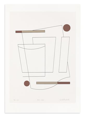 CARLA BADIALI (1907-1992) - Tavola N.3 (Composizione), 1937/1983