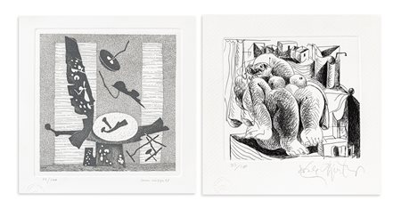 AUTORI VARI (LUCA CRIPPA E ERCOLE PIGNATELLI) - Lotto unico di 2 opere