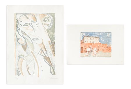 AUTORI VARI (ANTONIO POSSENTI E MARIO FRANCESCONI) - Lotto unico di 2 opere