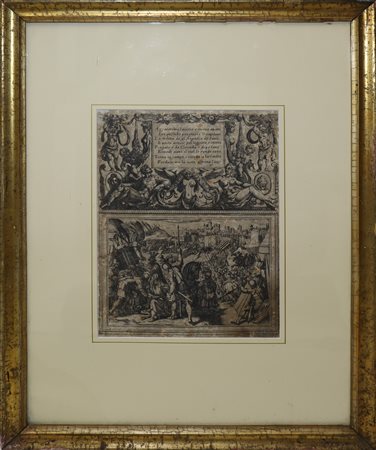 Antonio Tempesta (Italian 1555-1630)  - Illustrazione per la Gerusalemme liberata, XVII  secolo