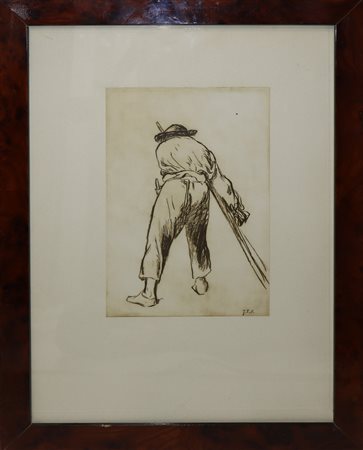 Uomo di spalle, XVIII  secolo