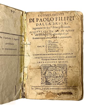Paolo Filippi  dalla Briga - I complimenti, 1558
