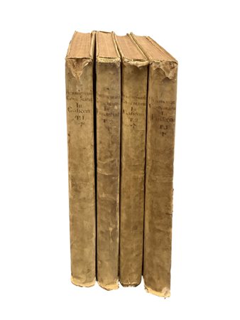 Johannis Brunnemanni, jurisconsulti, Commentarius in Quinquaginta Libros Pandectarum. Tomus Primus in 2 Volumi. Tomus Secundus in 2 Volumi., 1762