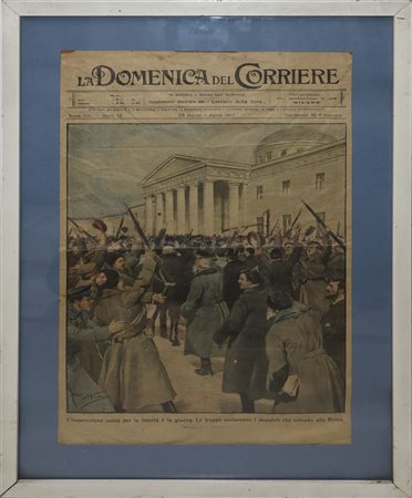Prima pagina ''La Domenica del Corriere'' 1917, 20°  secolo