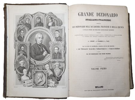 Grande dizionario italiano-francese e français-italien, 19°-20°  secolo