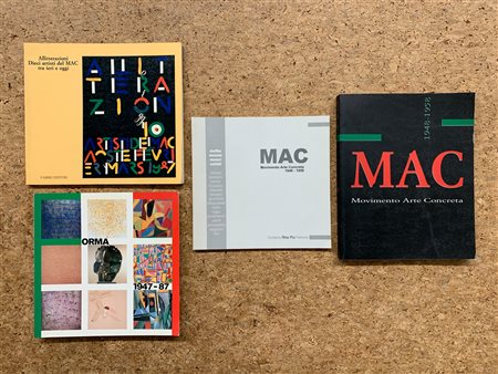 ASTRAZIONE ITALIANA E MAC - MOVIMENTO ARTE CONCRETA - Lotto unico di 4 cataloghi