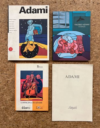 VALERIO ADAMI - Lotto unico di 4 cataloghi
