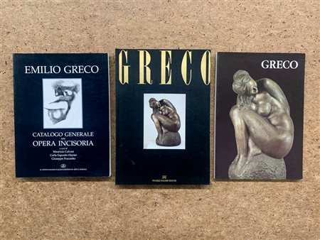 EMILIO GRECO - Lotto unico di 3 cataloghi