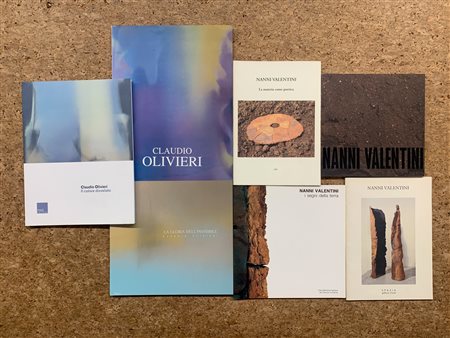 CLAUDIO OLIVIERI E NANNI VALENTINI - Lotto unico di 7 cataloghi