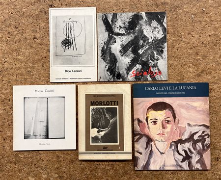 ARTISTI ITALIANI (LAZZARI, SCIALOJA, GASTINI, MORLOTTI, LEVI) - Lotto unico di 5 cataloghi