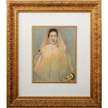 EZEQUIEL LOPEZ GARCIA, Una flora para la novia, Olio tavola