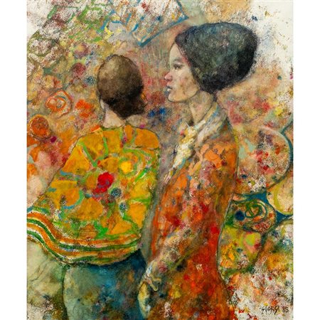 GIUSEPPE GIORGI, Figure femminili, Olio su tela