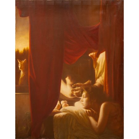 ANTONIO NAPOLETANO, Sentieri, Olio su tela