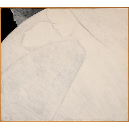 NINO PEDONE, Olio su tela