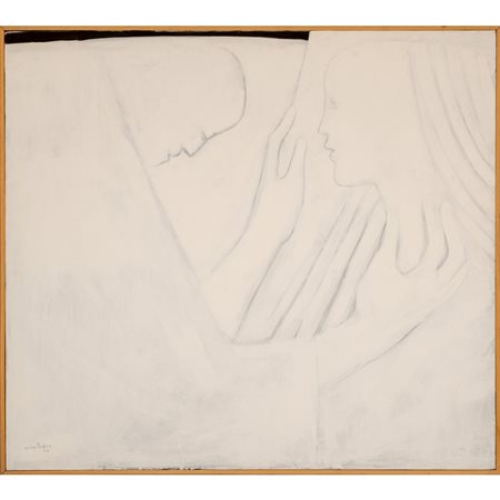 NINO PEDONE, Olio su tela